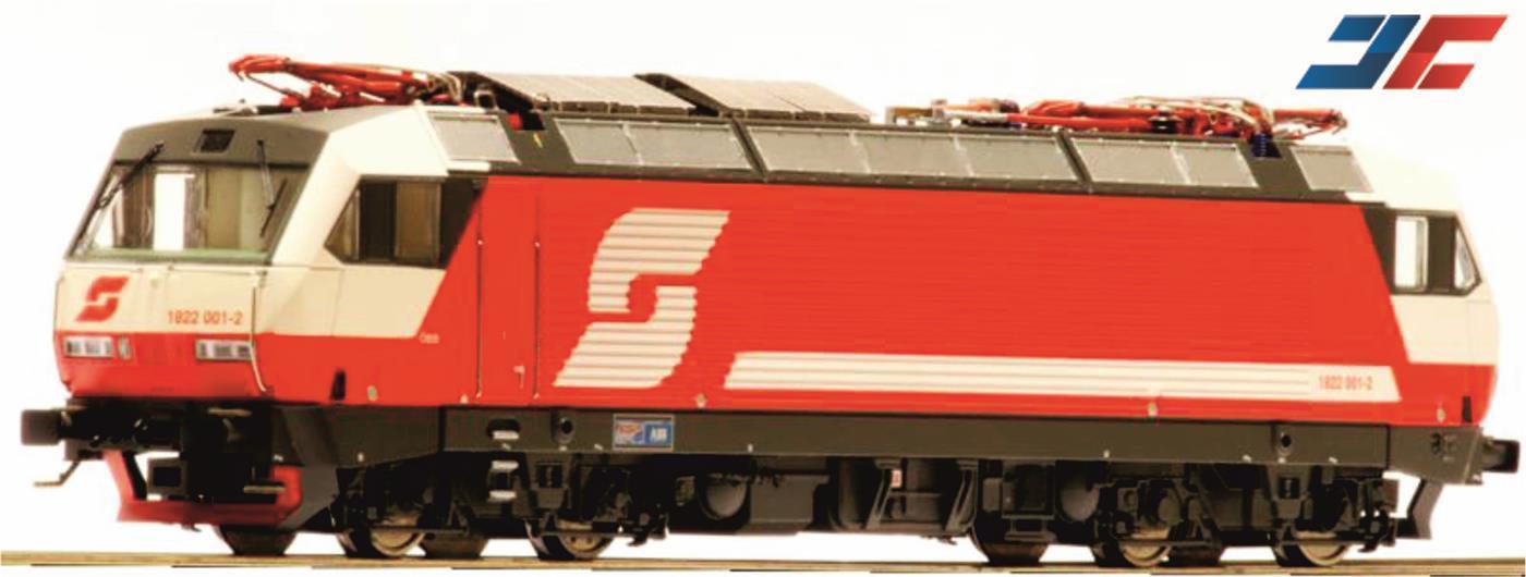 Rainer Modellbahnen Jägerndorfer 25852 H0 DC E Lok 1822 001 ÖBB rot