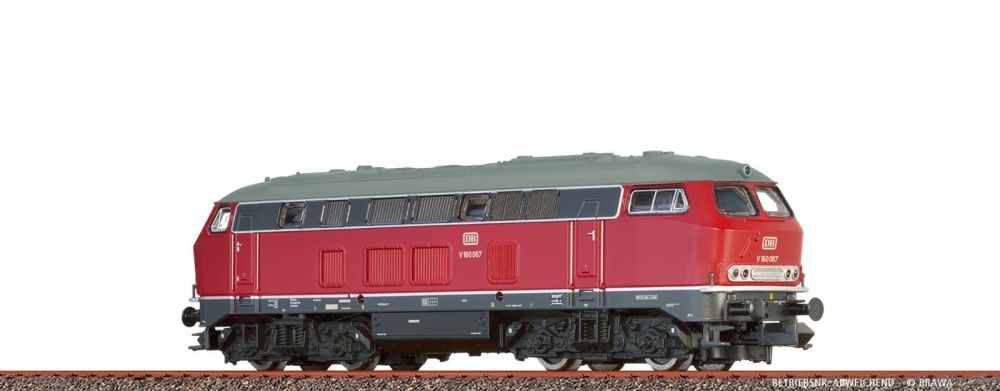 Brawa 61216: N Diesellokomotive V160 DB, Epoche III, DC Analog BASIC+